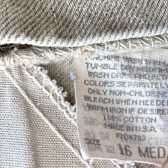 Vintage 90s Lee Beige Tan High Rise Mom Jeans - Picture 6 of 15